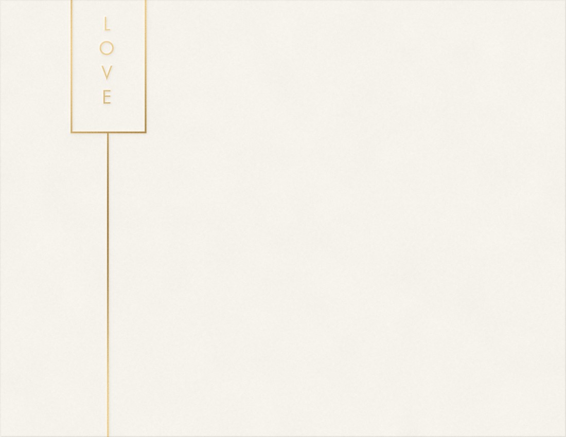 Boxes card in gold foil turning in the light