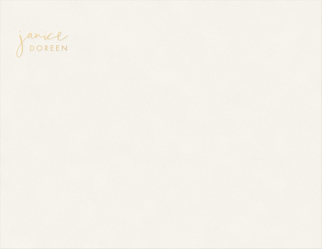 Elegant card in gold foil turning in the light