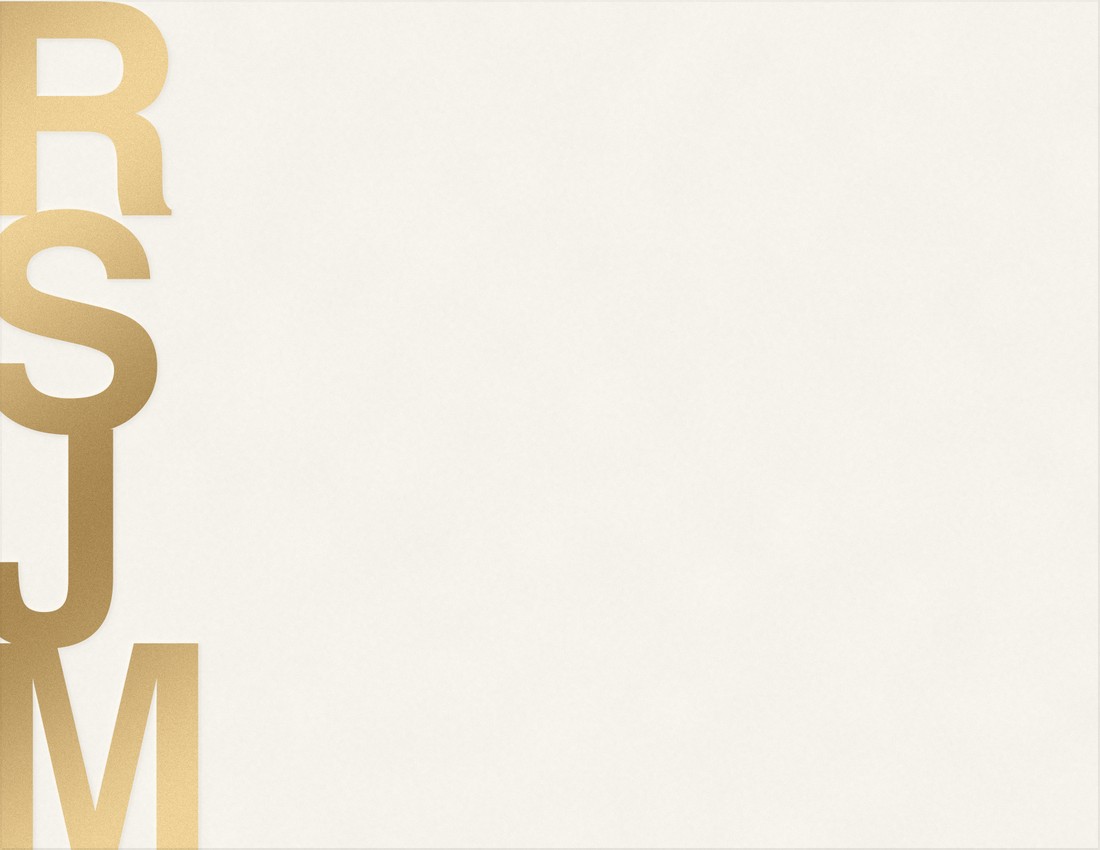 Tall Order card in gold foil turning in the light