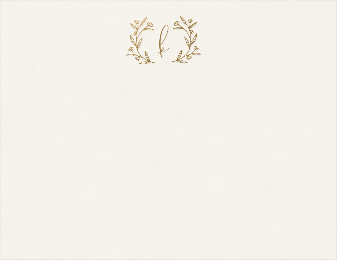Whimsy card in gold foil turning in the light
